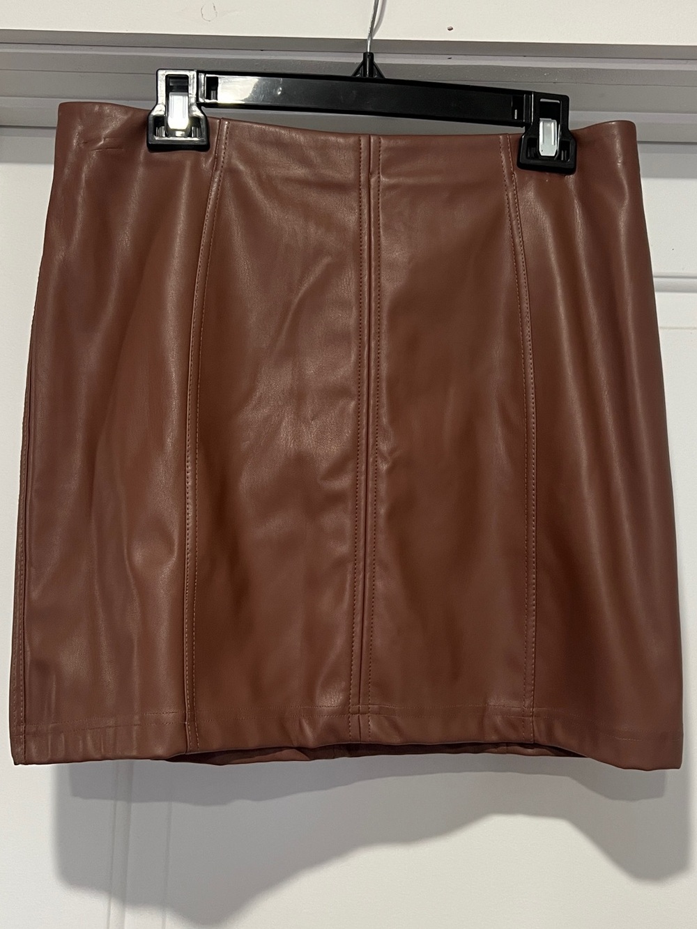 Faux Leather Skirt